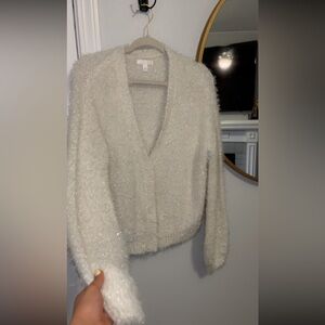 Lauren Conrad Silver Tinsel sweater.